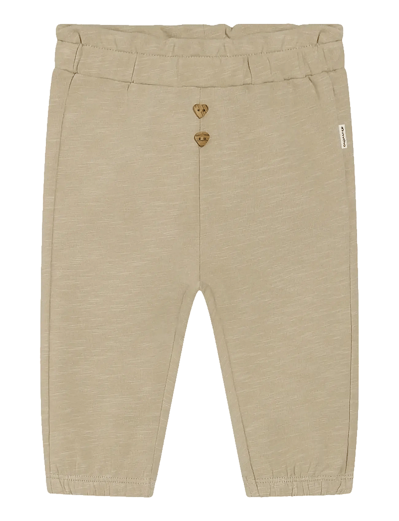 Minymo - Pants Sweat - sweatpants - white pepper - 0