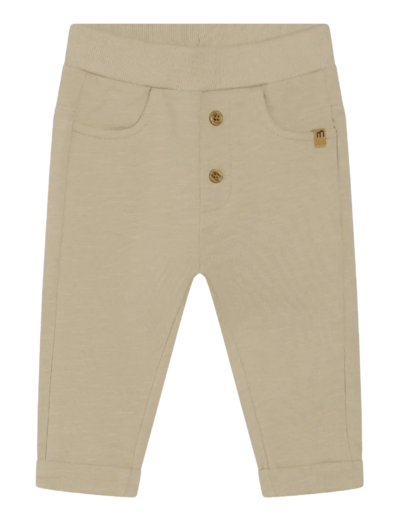 Minymo Pants Sweat - Baby 0-2 år - WHITE PEPPER / beige