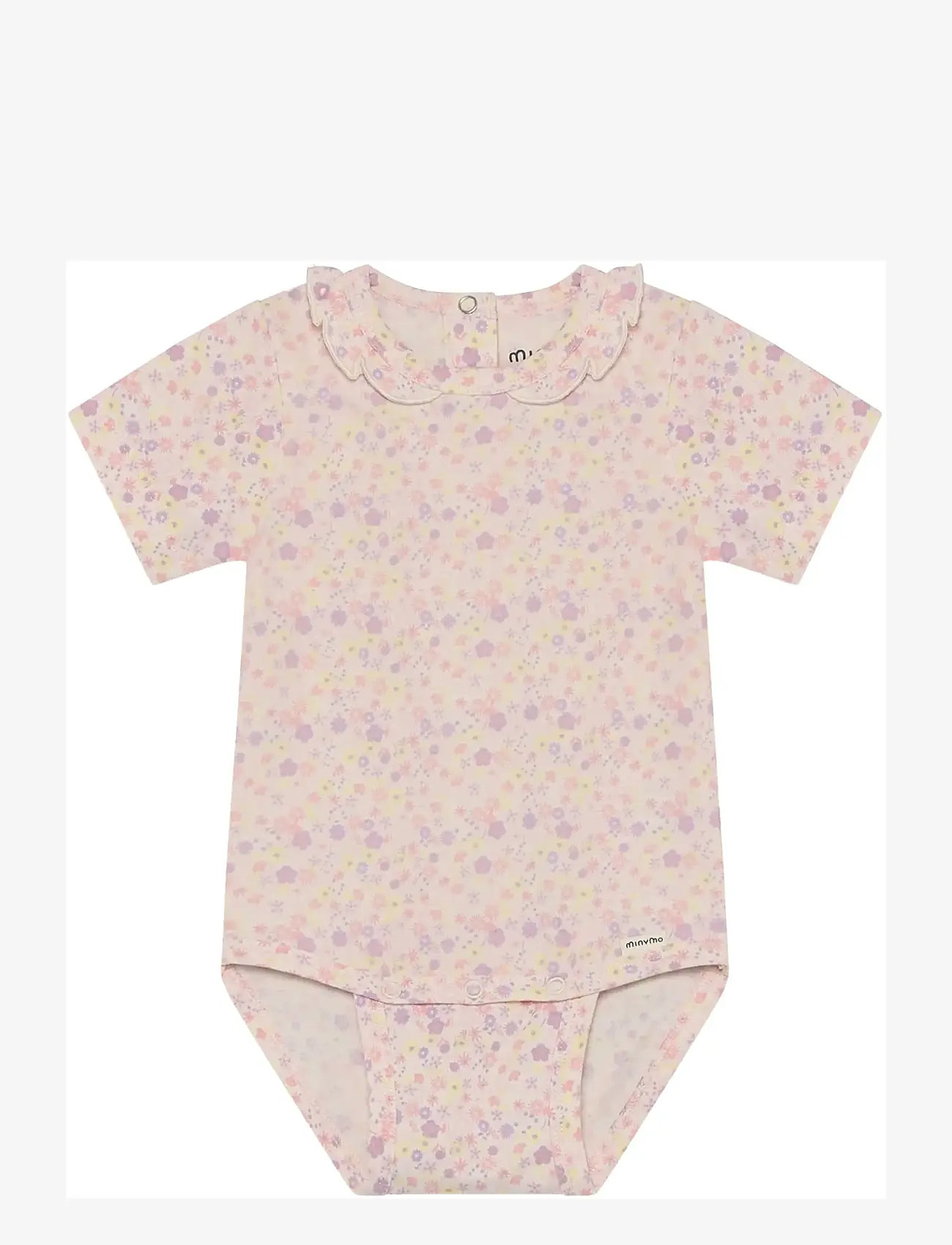 Minymo - Body SS AOP - short-sleeved - vanilla ice - 0
