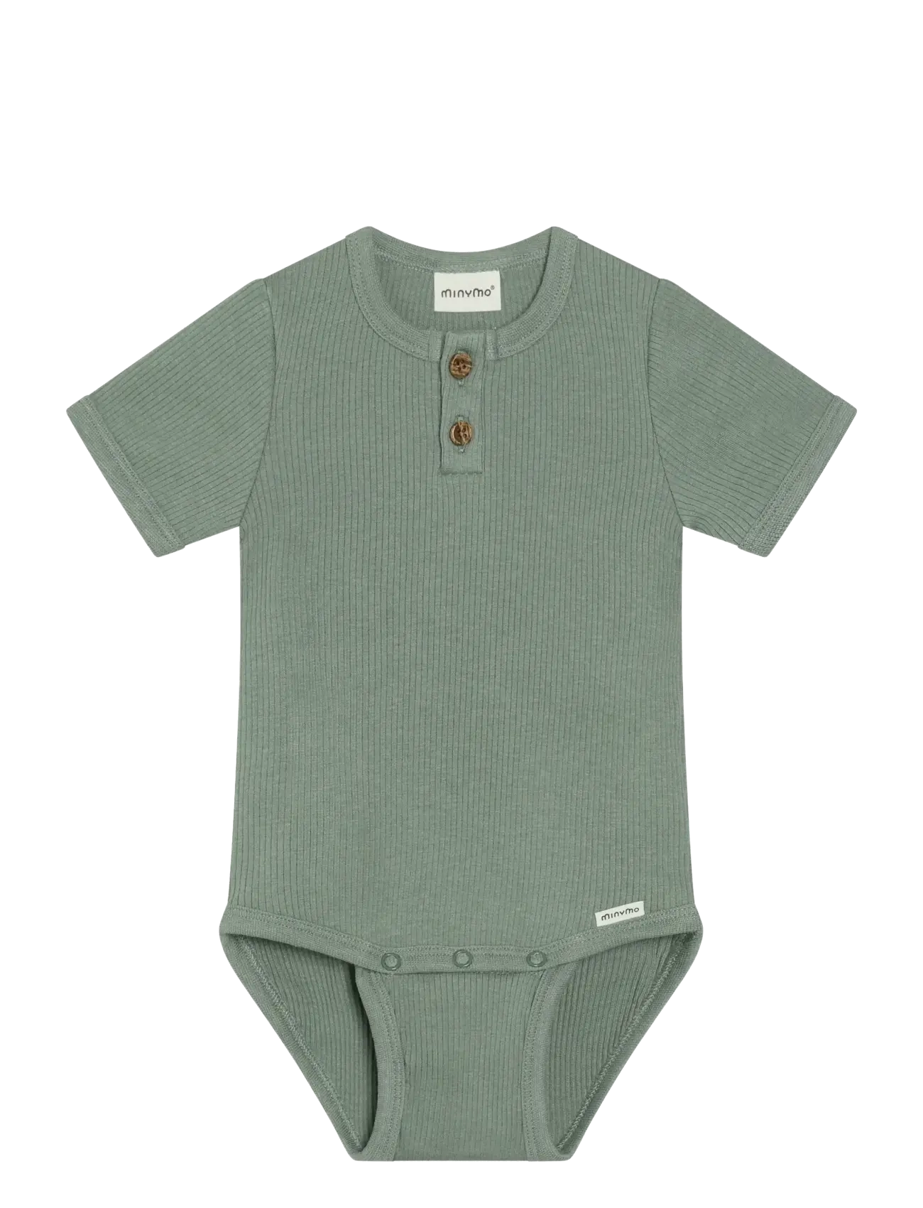 Minymo Body SS Rib - Bodystockings - LILY PAD / khaki/green