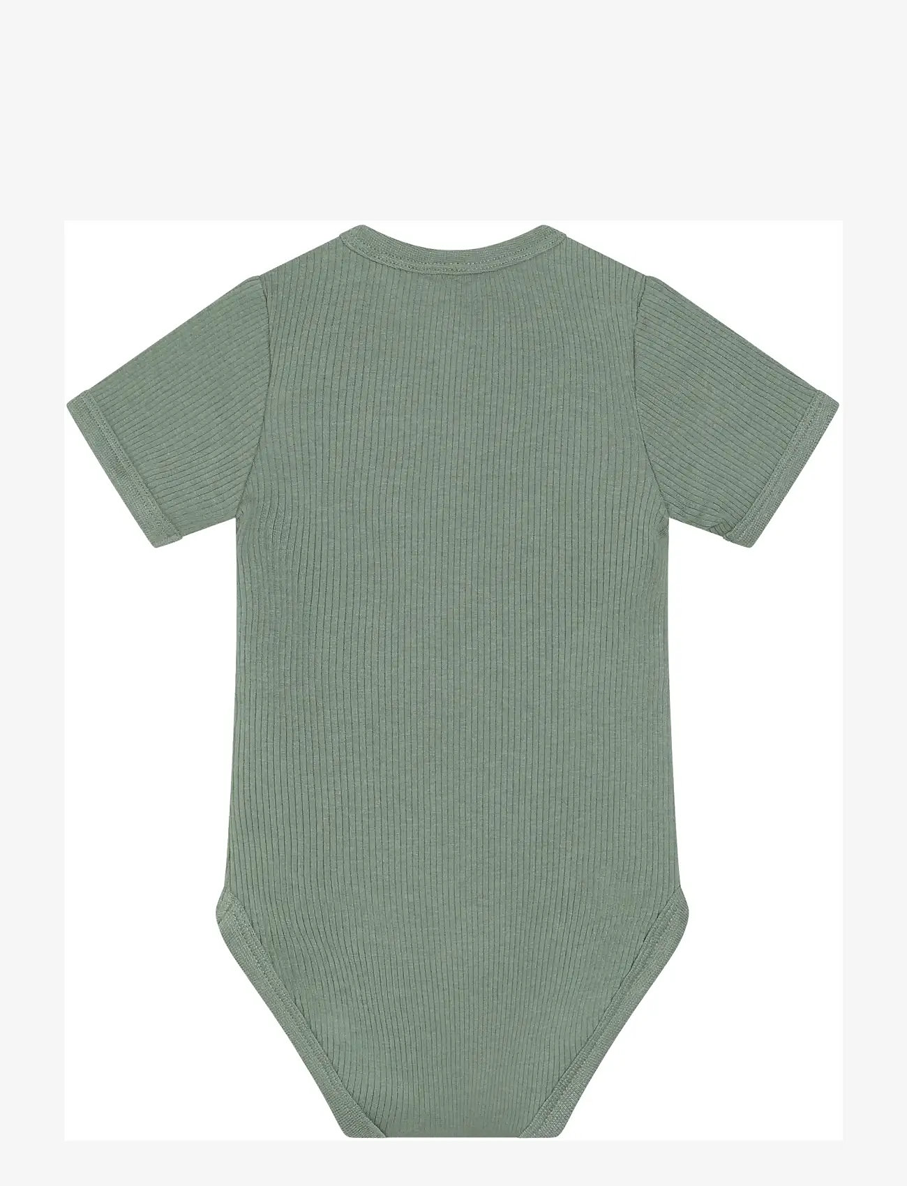 Minymo - Body SS Rib - kurzärmelig - lily pad - 1