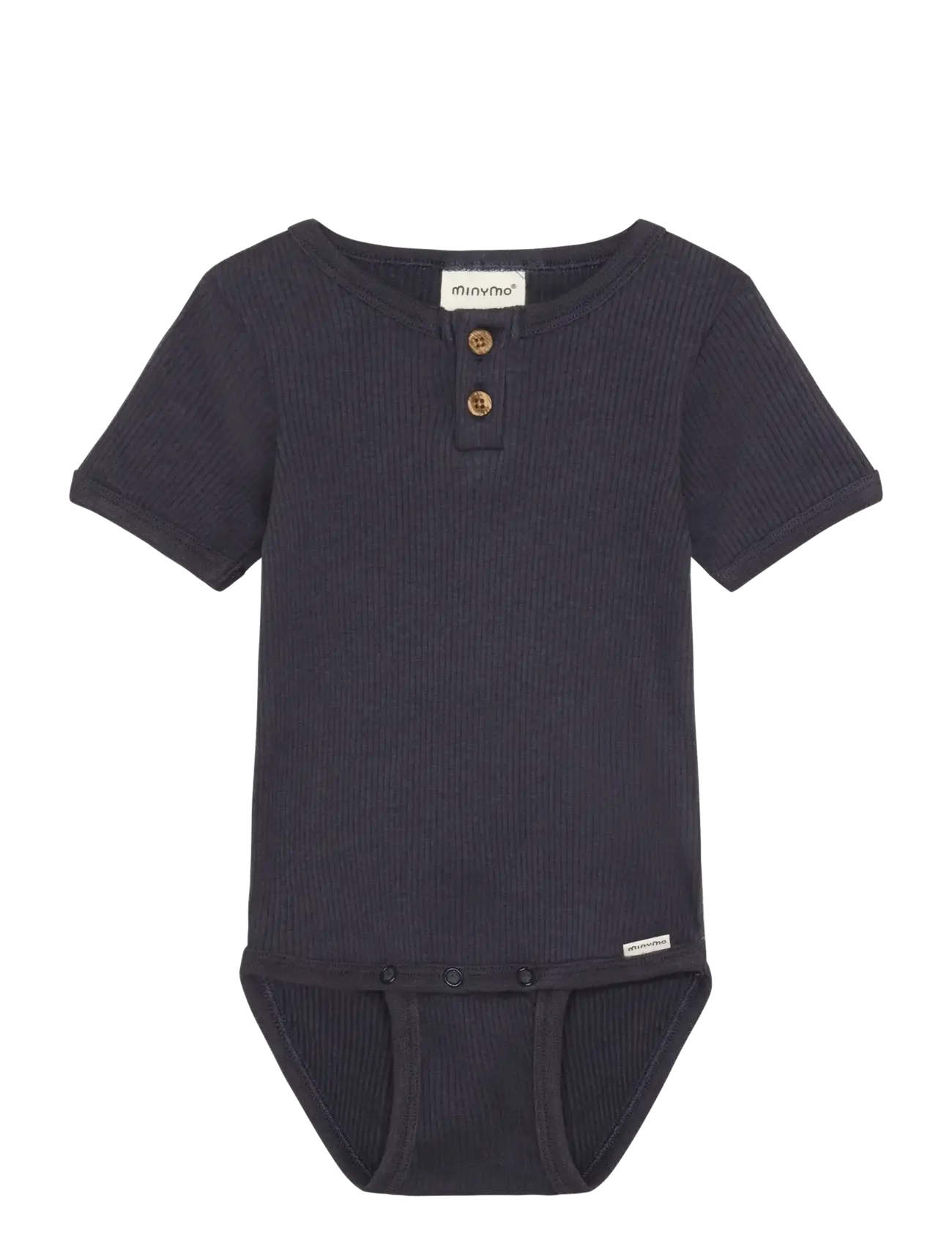 Minymo Body SS Rib - Baby 0-2 år - ODYSSEY GRAY / grey