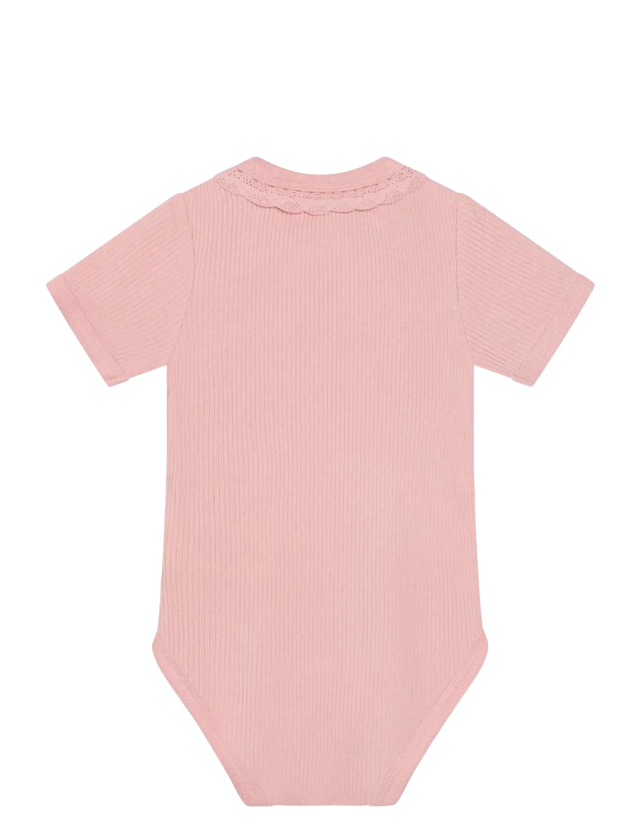 Minymo - Body SS Rib - kortærmede - rosy tough - 1