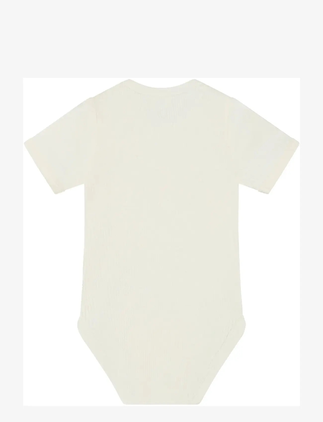 Minymo - Body SS Rib - kurzärmelige bodys - vanilla ice - 1