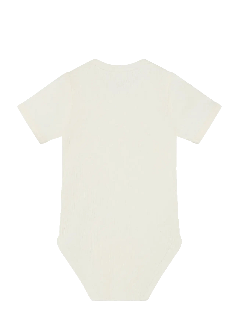 Minymo - Body SS Rib - kurzärmelige bodys - vanilla ice - 1