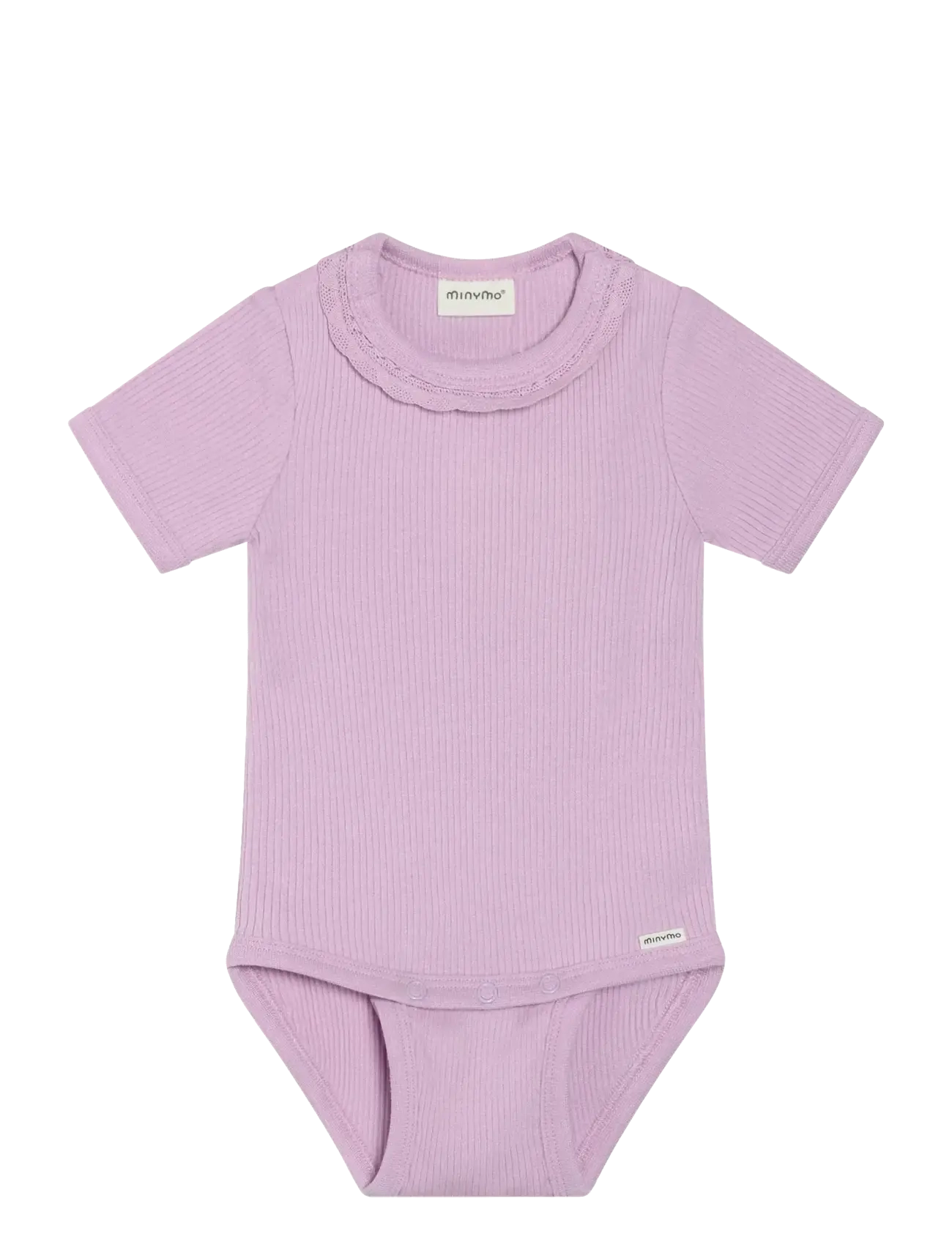 Minymo Body SS Rib - Tøj - VIOLET DUSK / purple