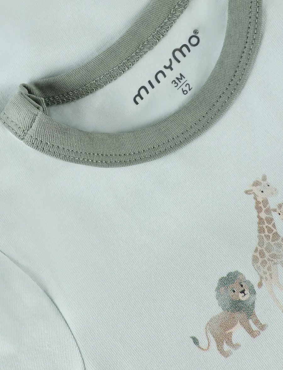 Minymo - Body SS - kortermede heldresser - sprout green - 2