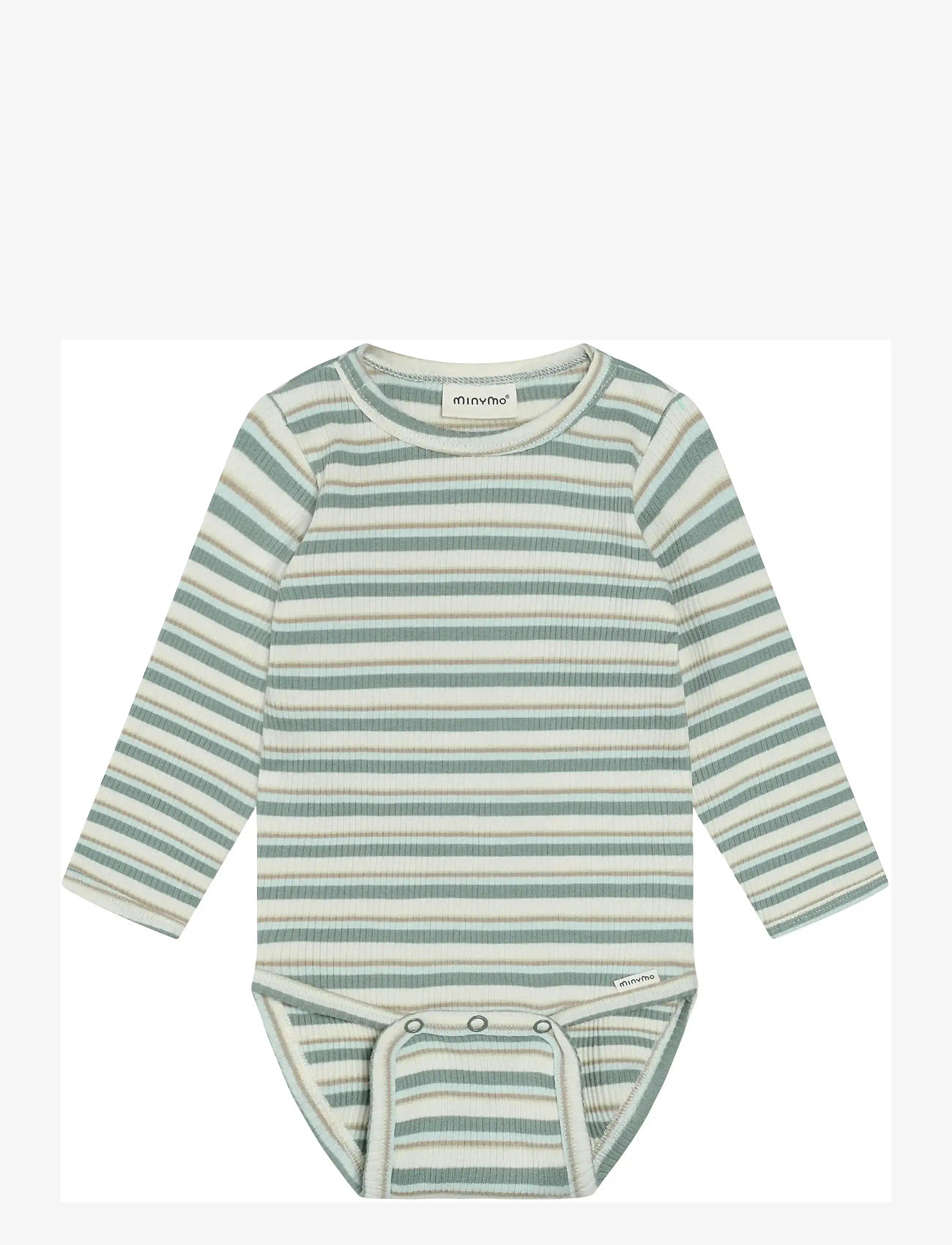 Minymo - Body LS Y/D Rib - sommerschnäppchen - lily pad - 0
