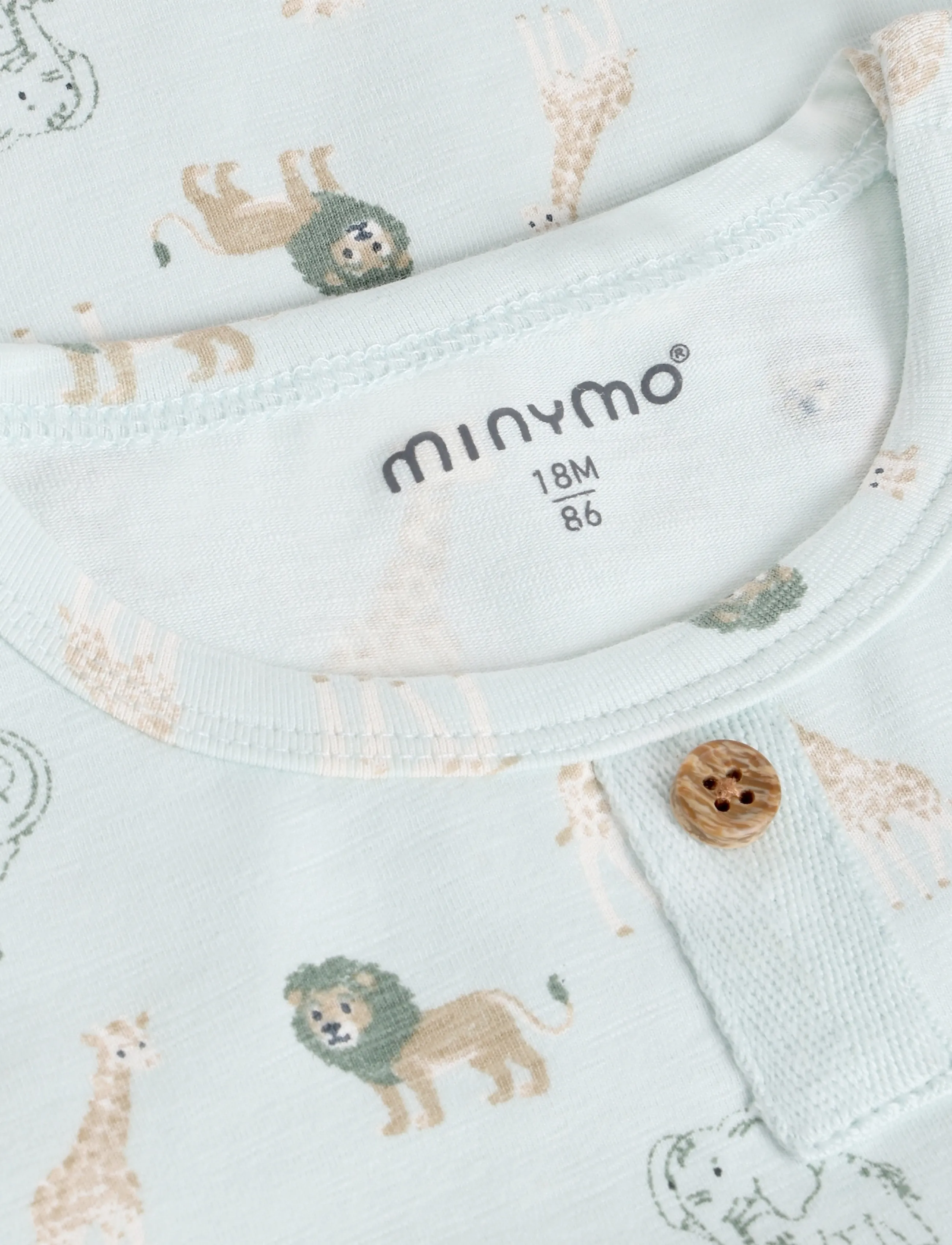 Minymo - Body LS AOP - sprout green - 2