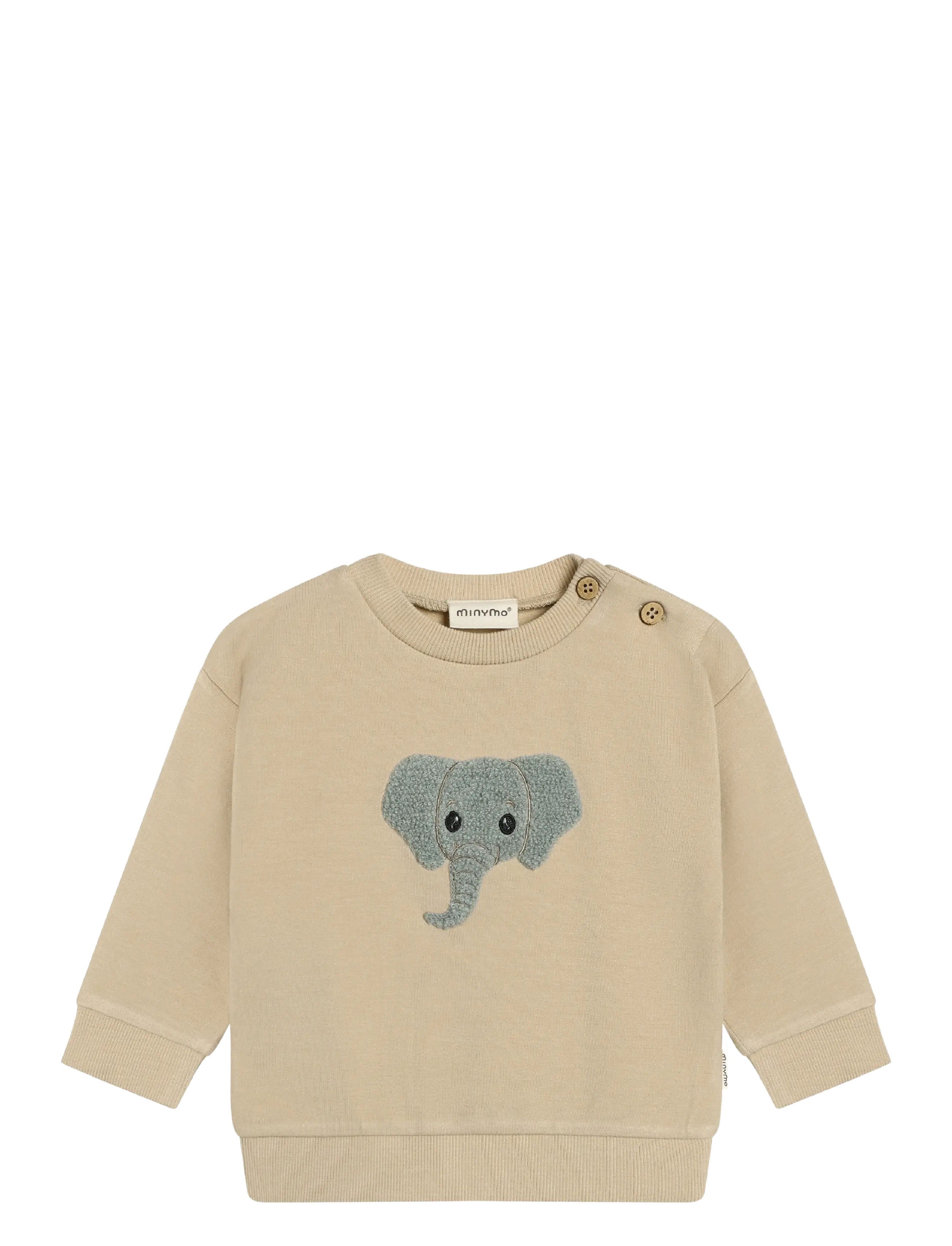 Minymo Sweatshirt LS - Minymo - WHITE PEPPER / beige