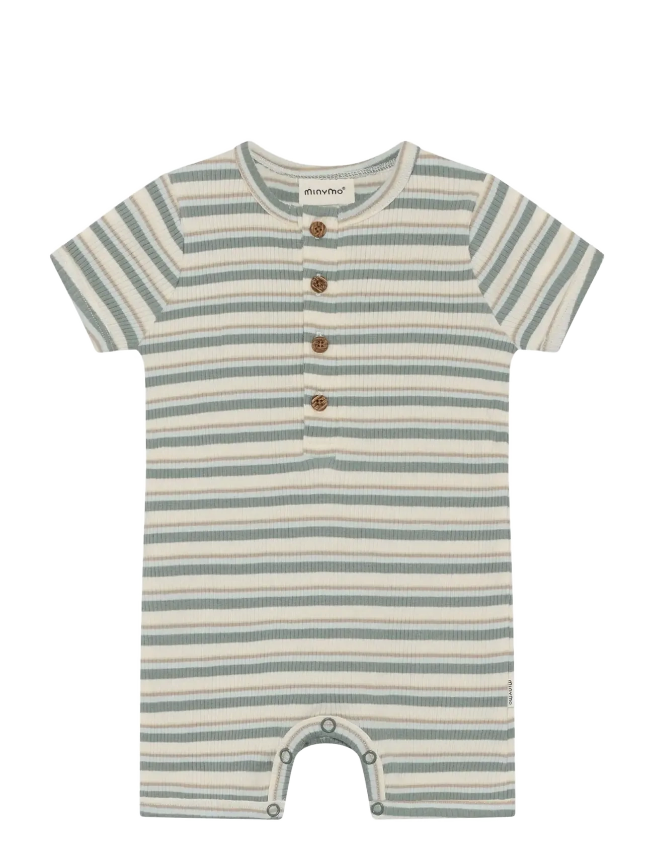 Minymo Suit SS Y/D Rib - Minymo - LILY PAD / green