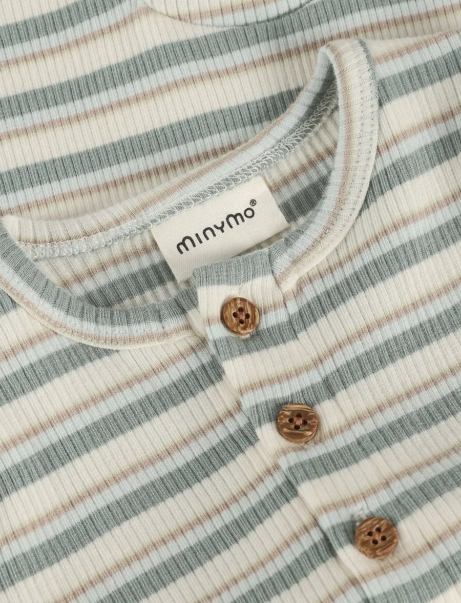 Minymo - Suit SS Y/D Rib - jumpsuits - lily pad - 3