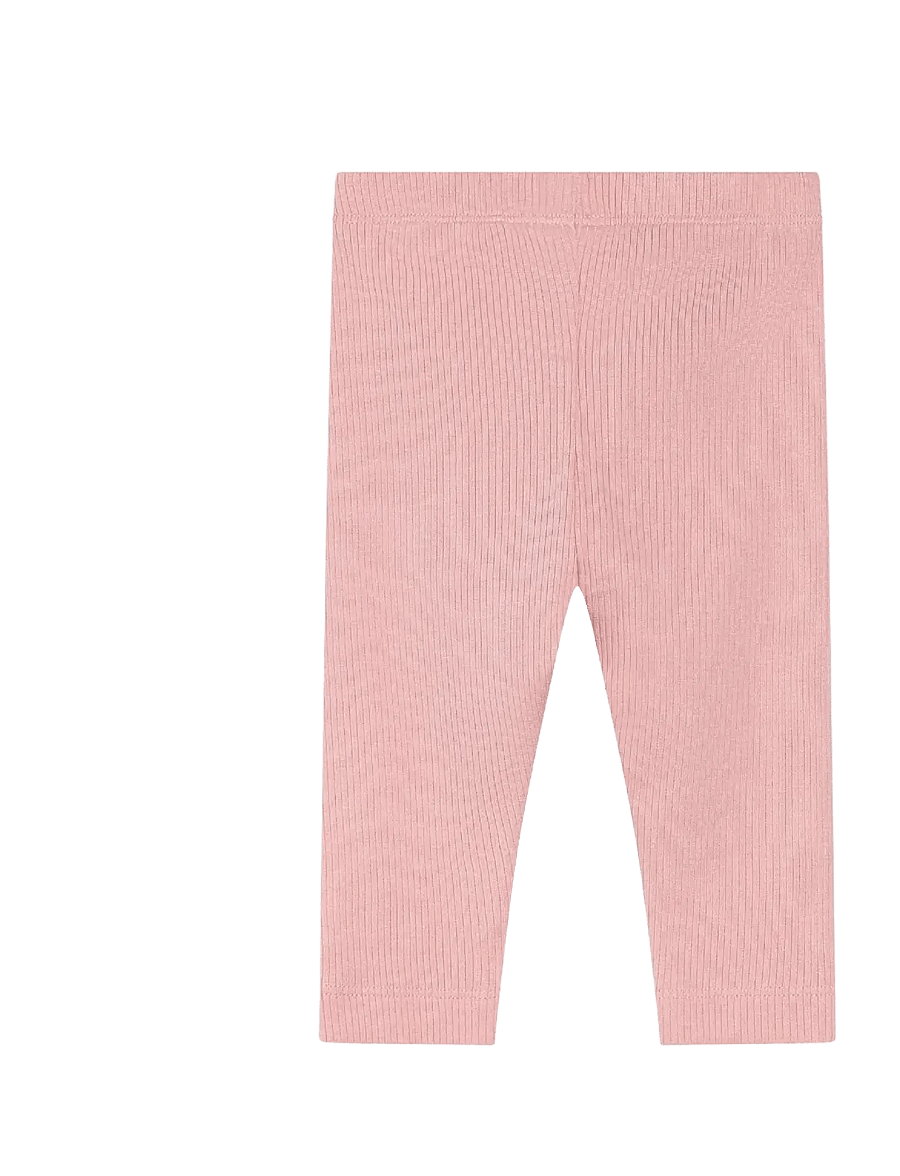 Minymo - Leggings Rib - leggings - rosy tough - 1