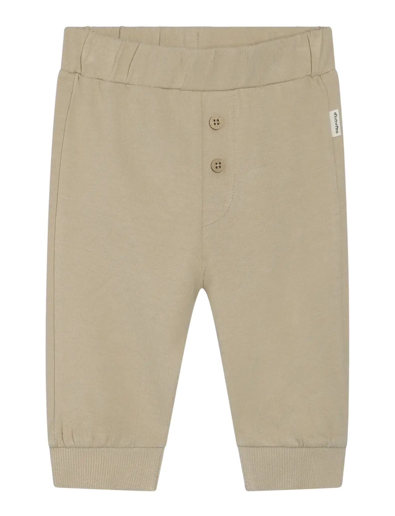 Minymo Pants Sweat - Baby 0-2 år - WHITE PEPPER / beige