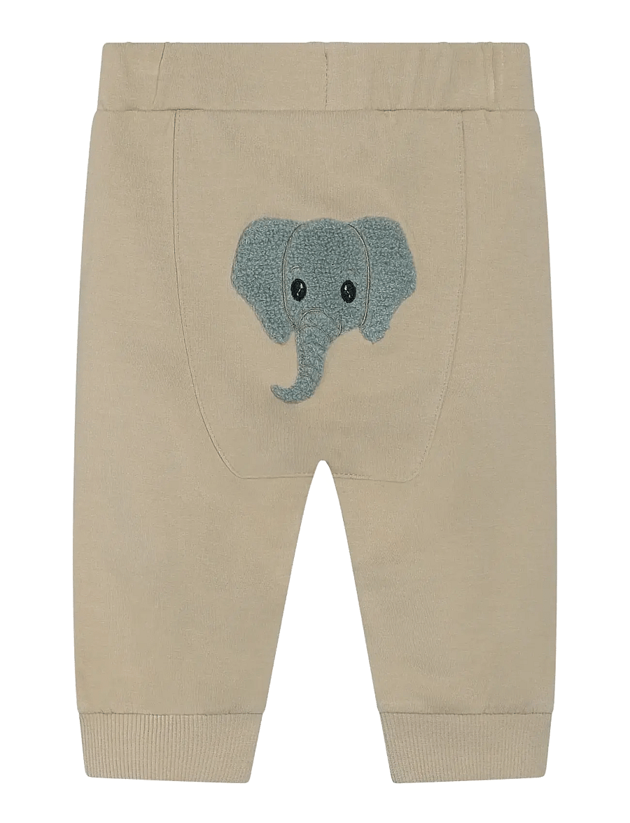 Minymo - Pants Sweat - mjukisbyxor - white pepper - 2