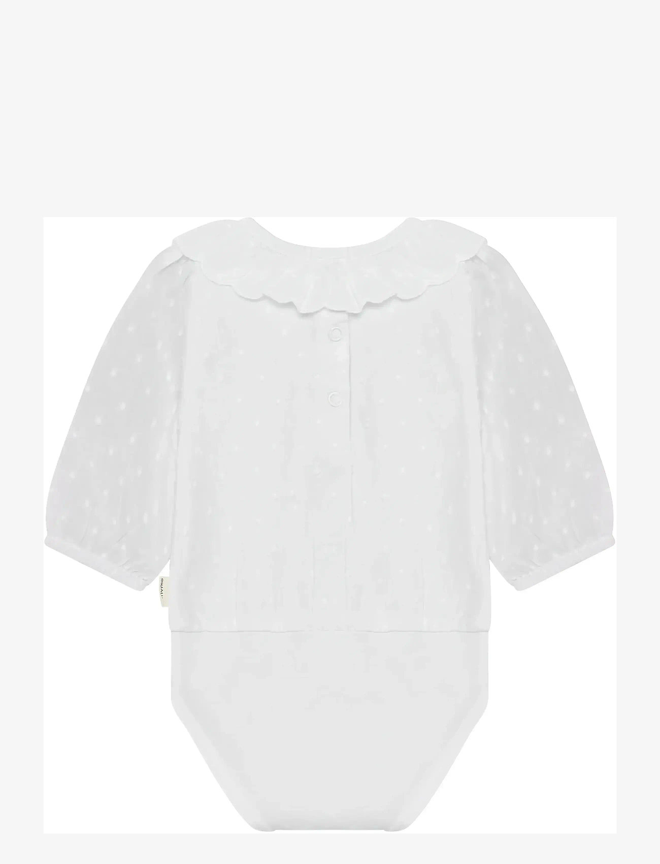 Minymo - Body LS w. Lining - sommerschnäppchen - bright white - 2