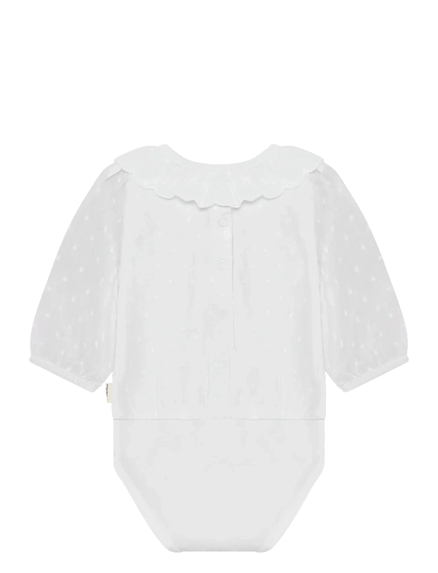 Minymo - Body LS w. Lining - long-sleeved - bright white - 2