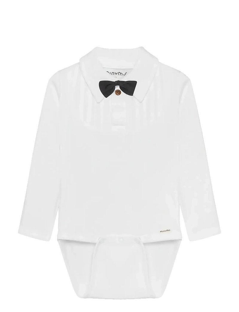 Minymo - Body LS - långärmade bodysuits - bright white - 1