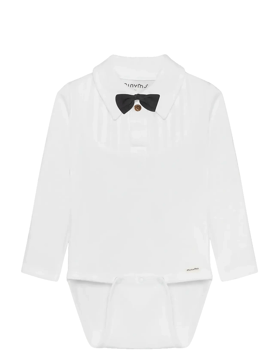 Minymo - Body LS - langermede heldresser - bright white - 1