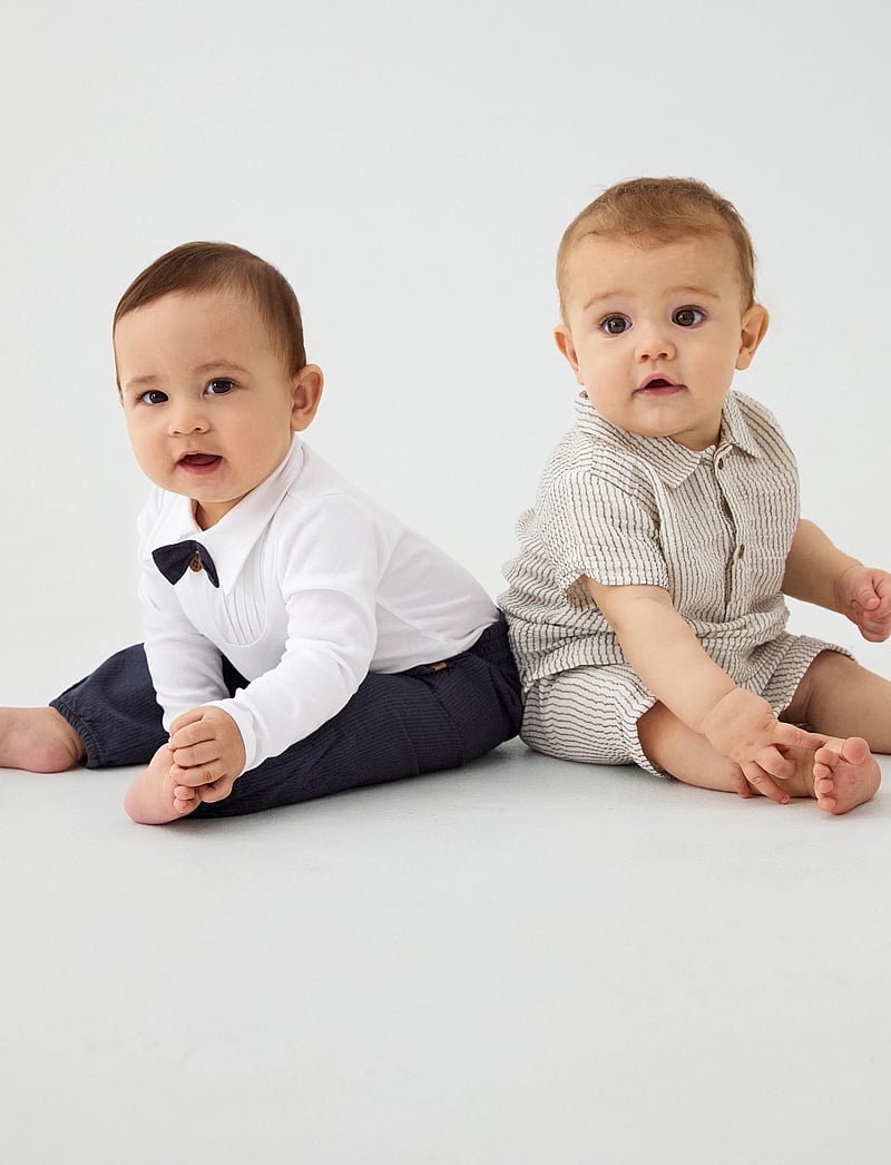 Minymo - Body LS - långärmade bodysuits - bright white - 0