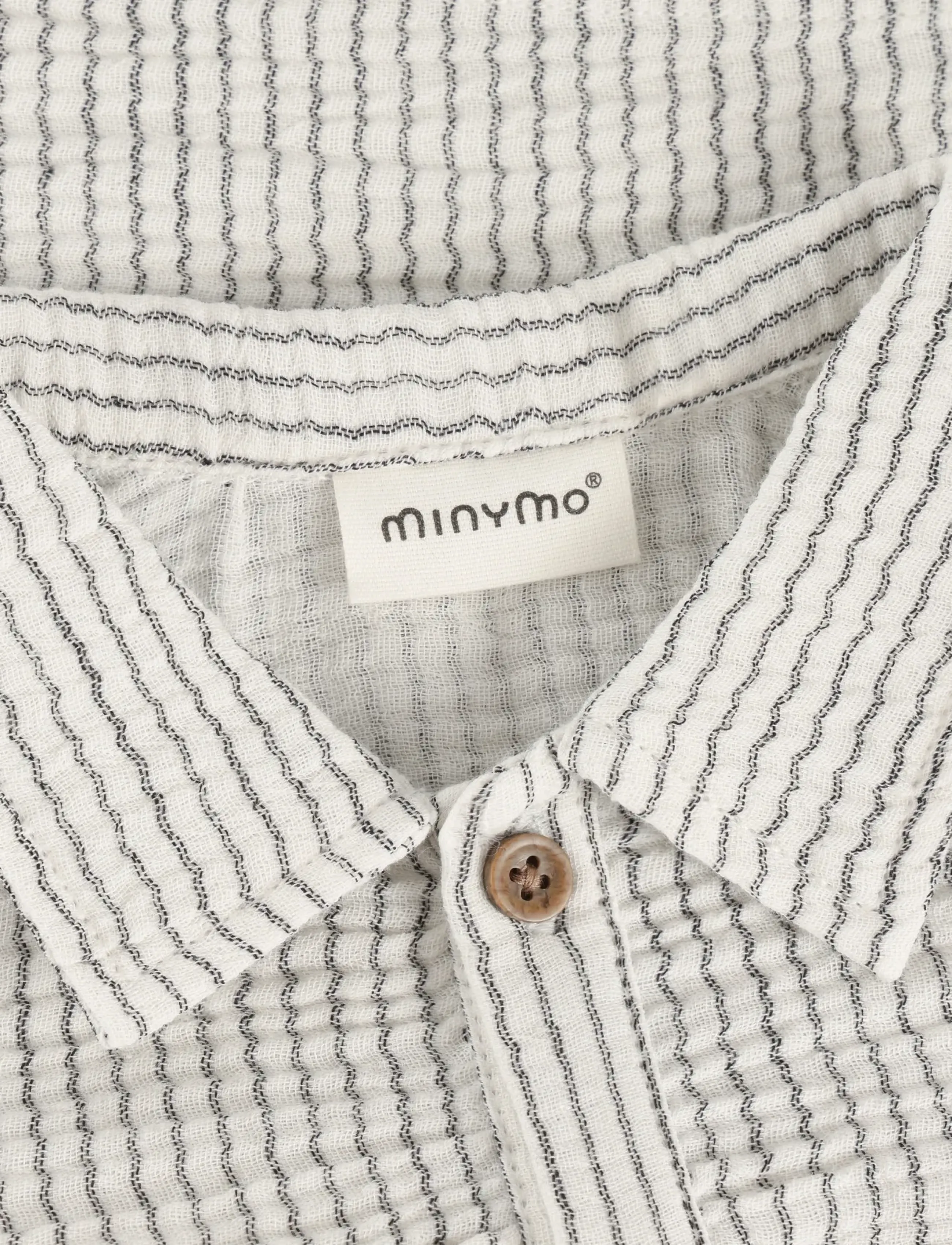 Minymo - Shirt SS Y/D - kurzärmelig - odyssey gray - 2