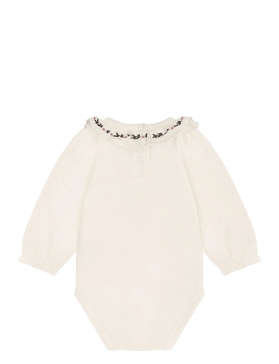 Minymo - Body LS - långärmade bodies - seedpearl - 2