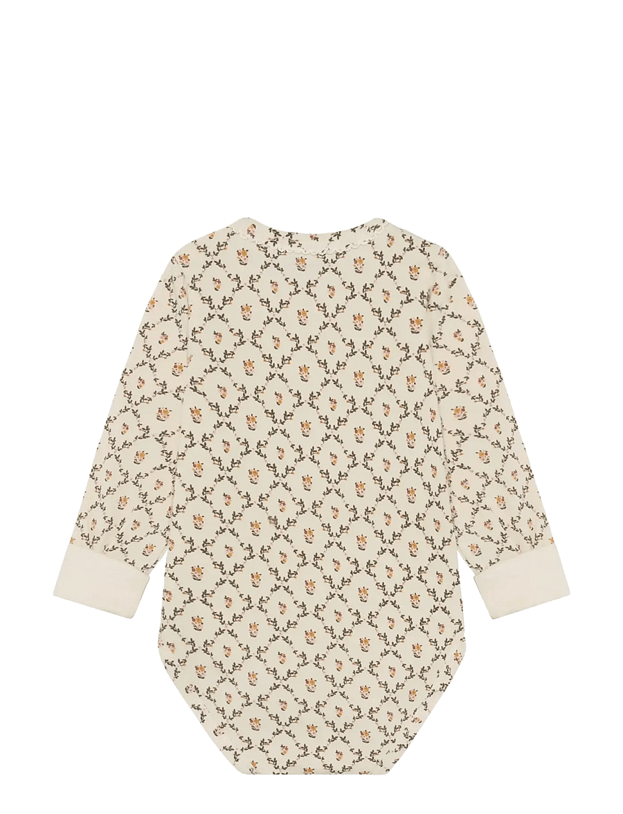 Minymo - Body LS AOP - långärmade bodies - seedpearl - 1