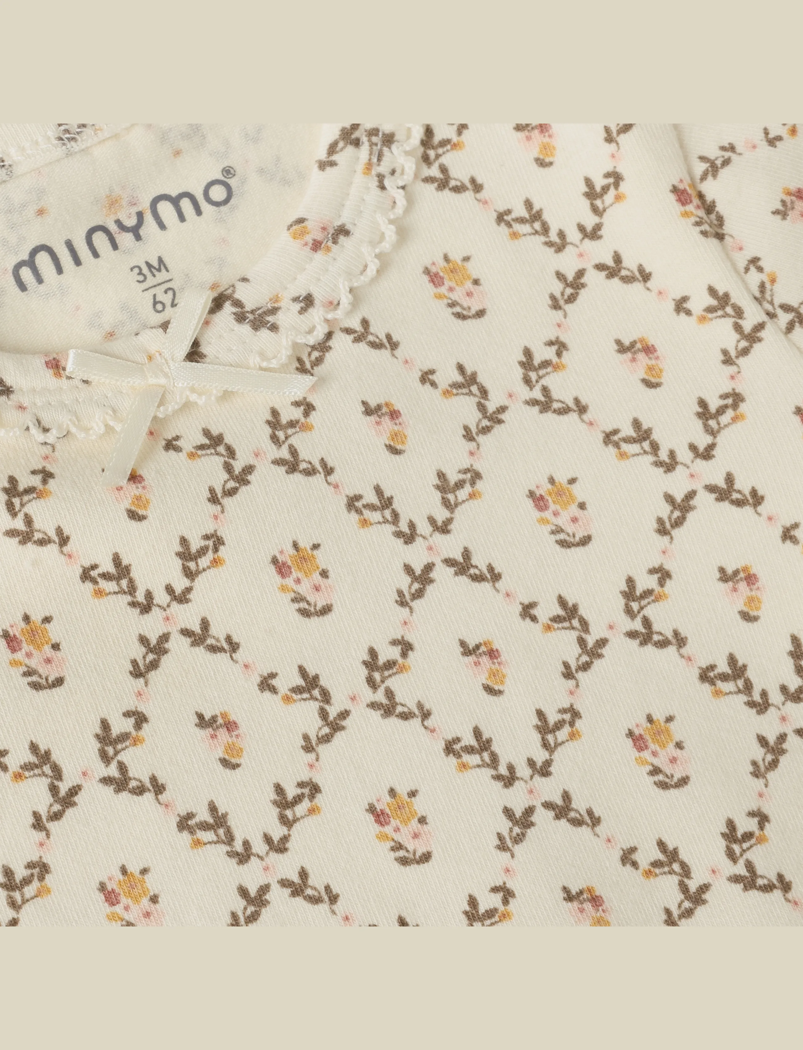 Minymo - Body LS AOP - seedpearl - 2