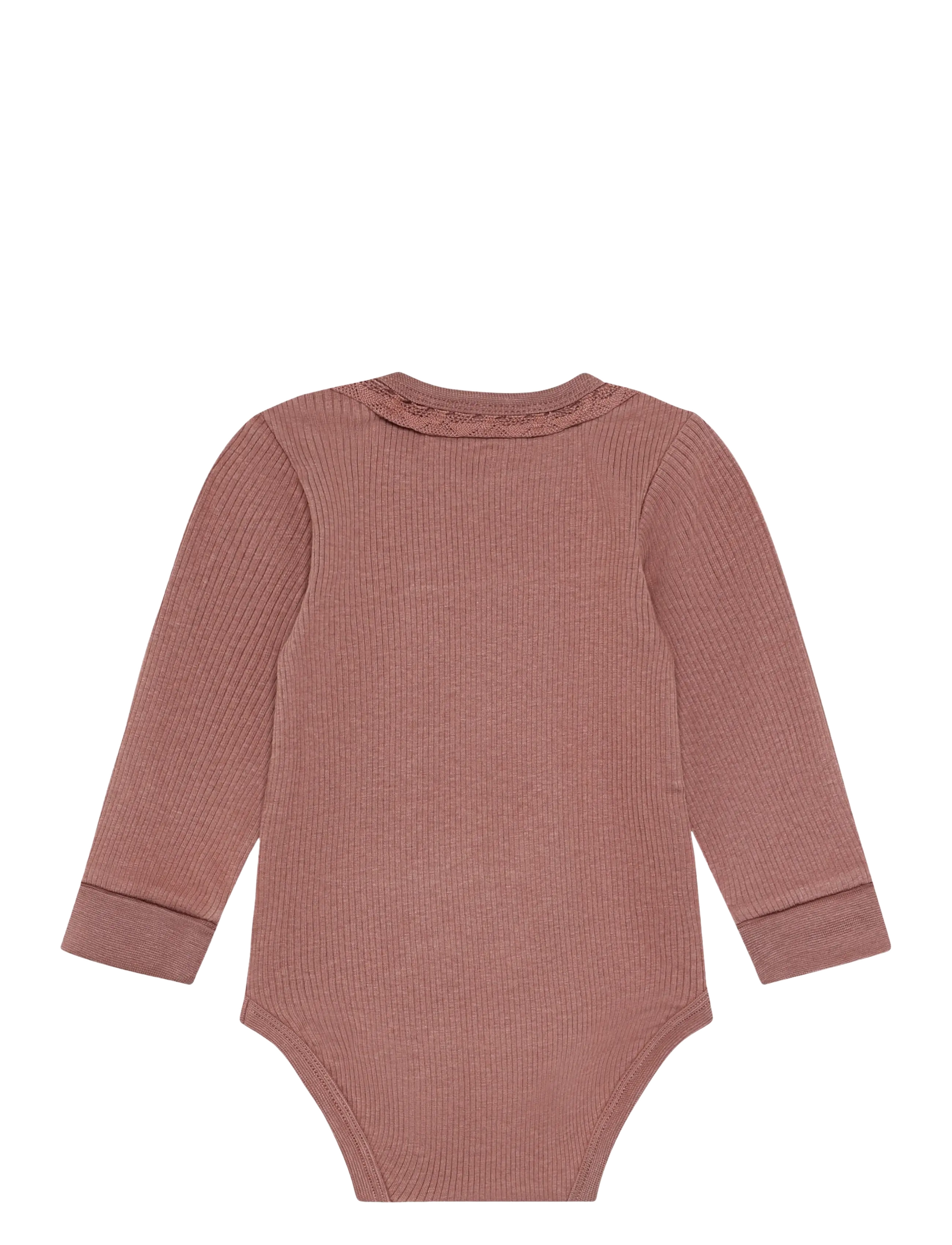 Minymo - Body LS Rib - einkaufen nach alter von - burlwood - 1