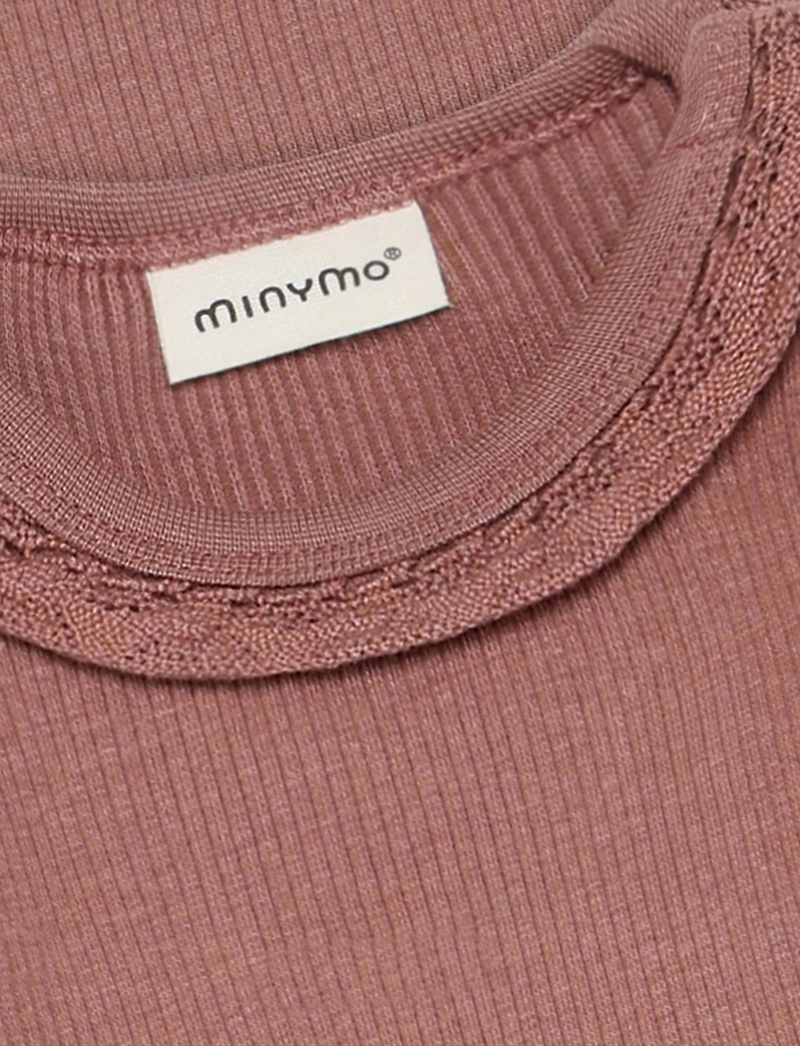Minymo - Body LS Rib - einkaufen nach alter von - burlwood - 2