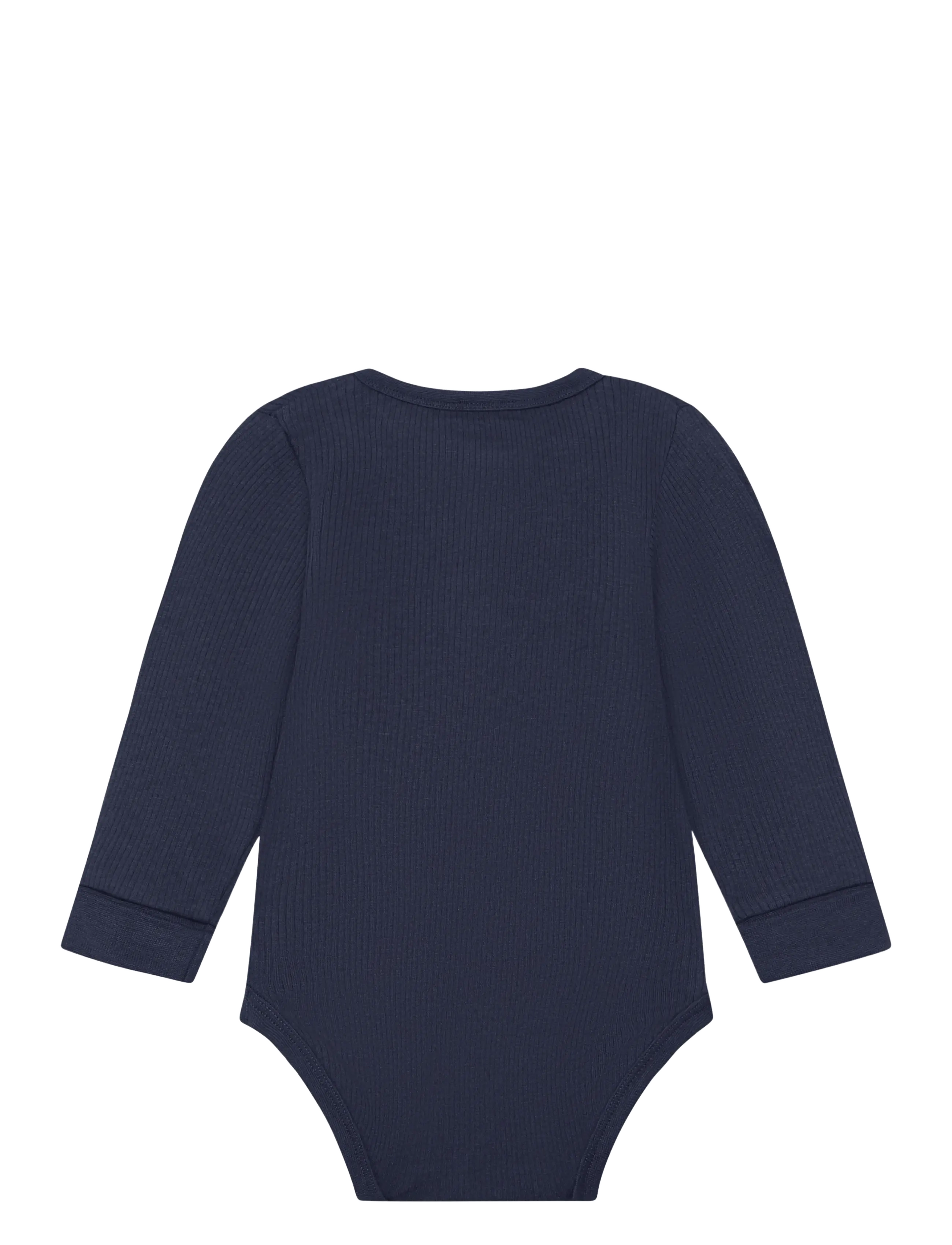 Minymo - Body LS Rib - långärmade bodies - dark sapphire - 1