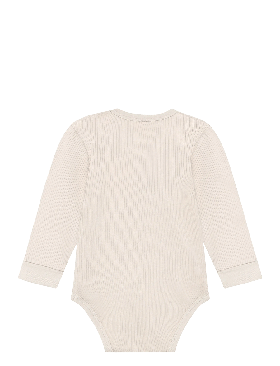 Minymo - Body LS Rib - pikkade varrukatega bodid - feather gray - 2