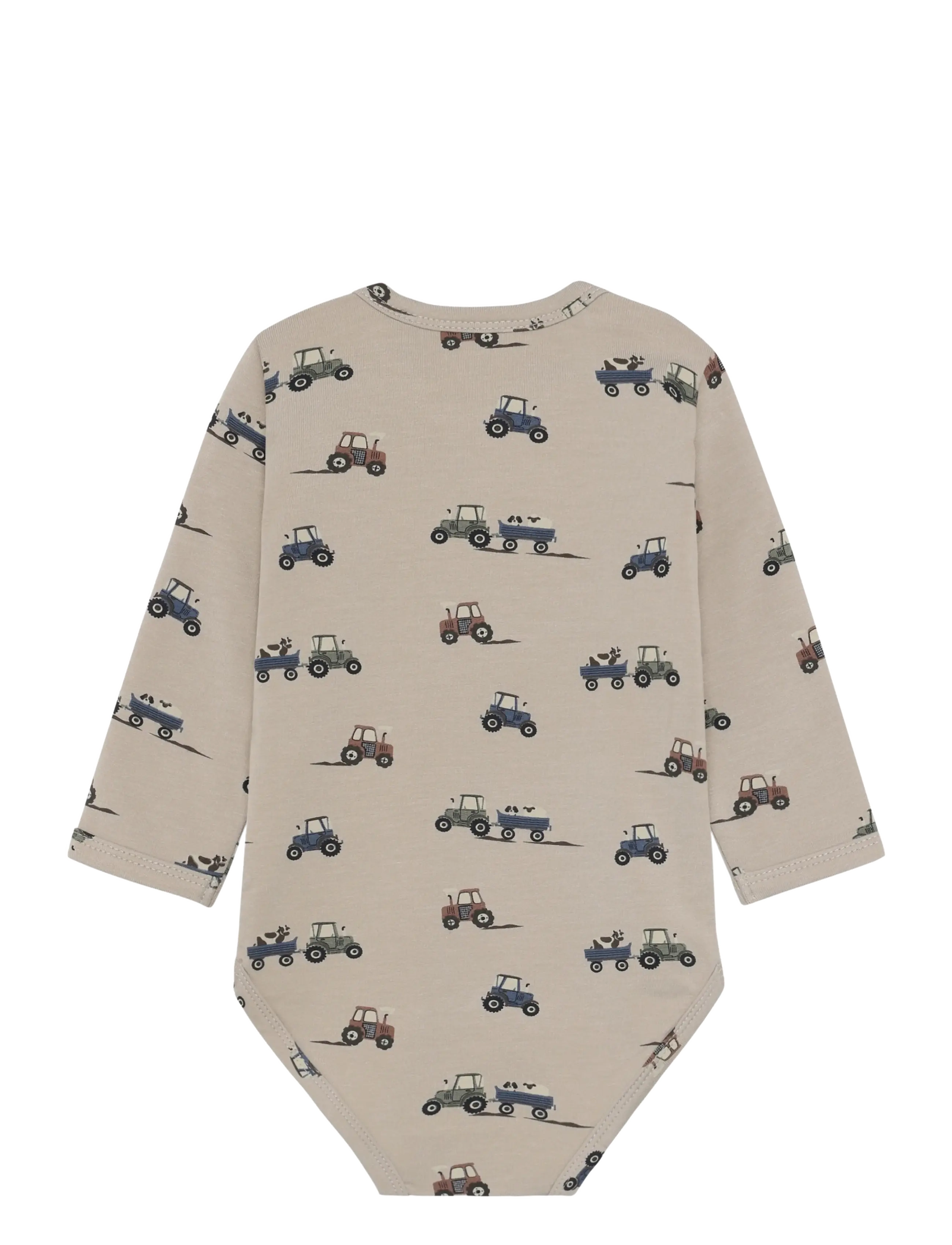 Minymo - Body LS AOP Sweat - feather gray - 1