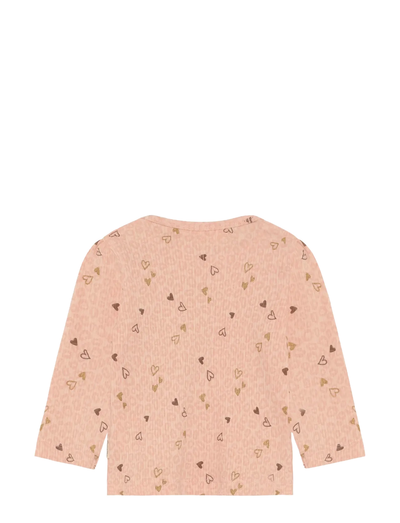 Minymo - T-shirt LS AOP Rib - cameo rose - 1
