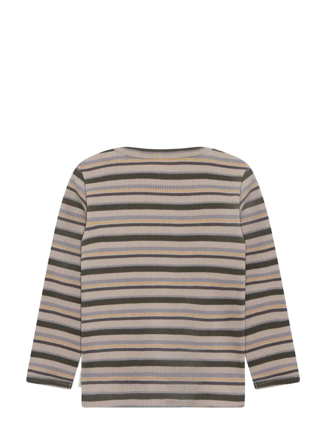 Minymo - T-shirt LS Y/D Rib - beetle - 1