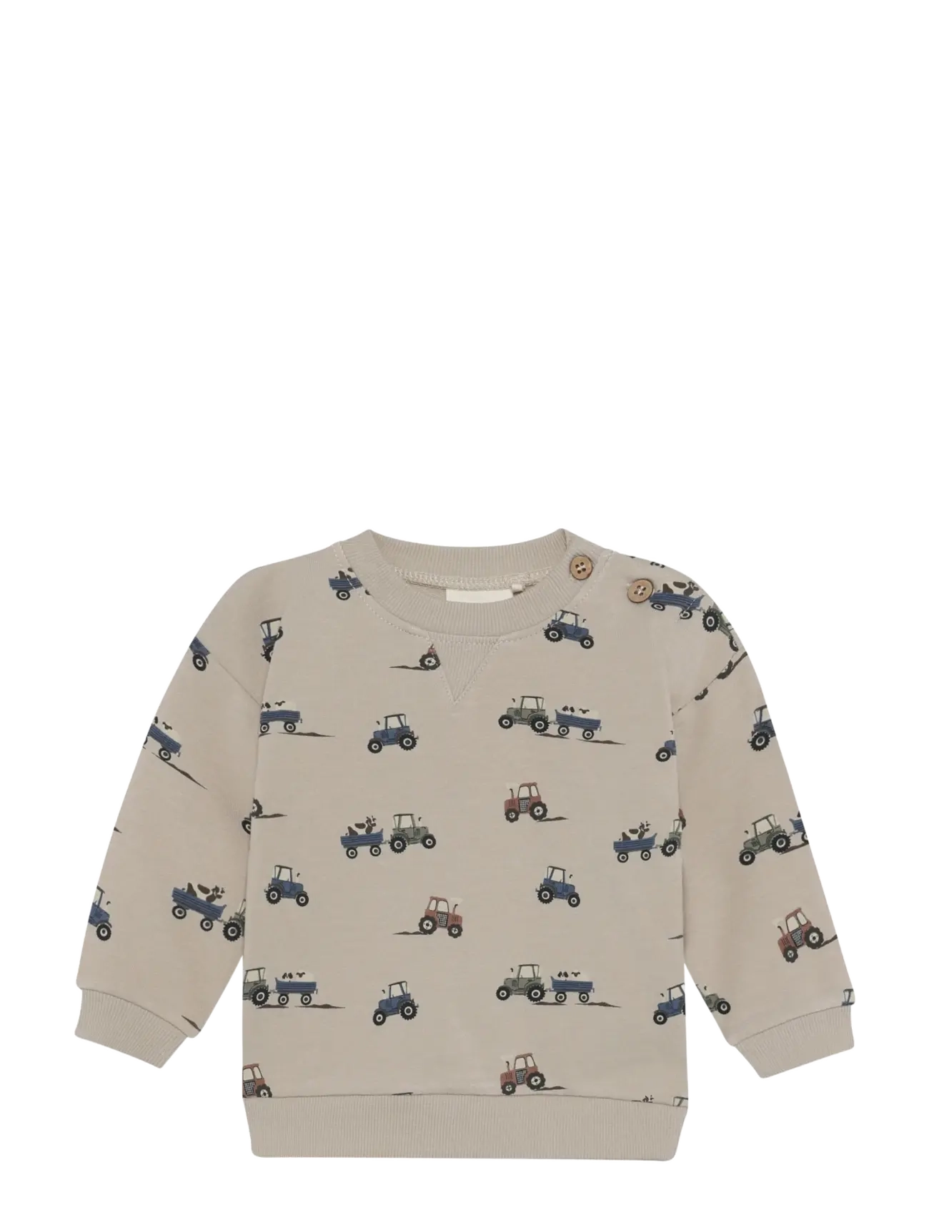Minymo Sweatshirt LS AOP - Minymo - FEATHER GRAY / grey