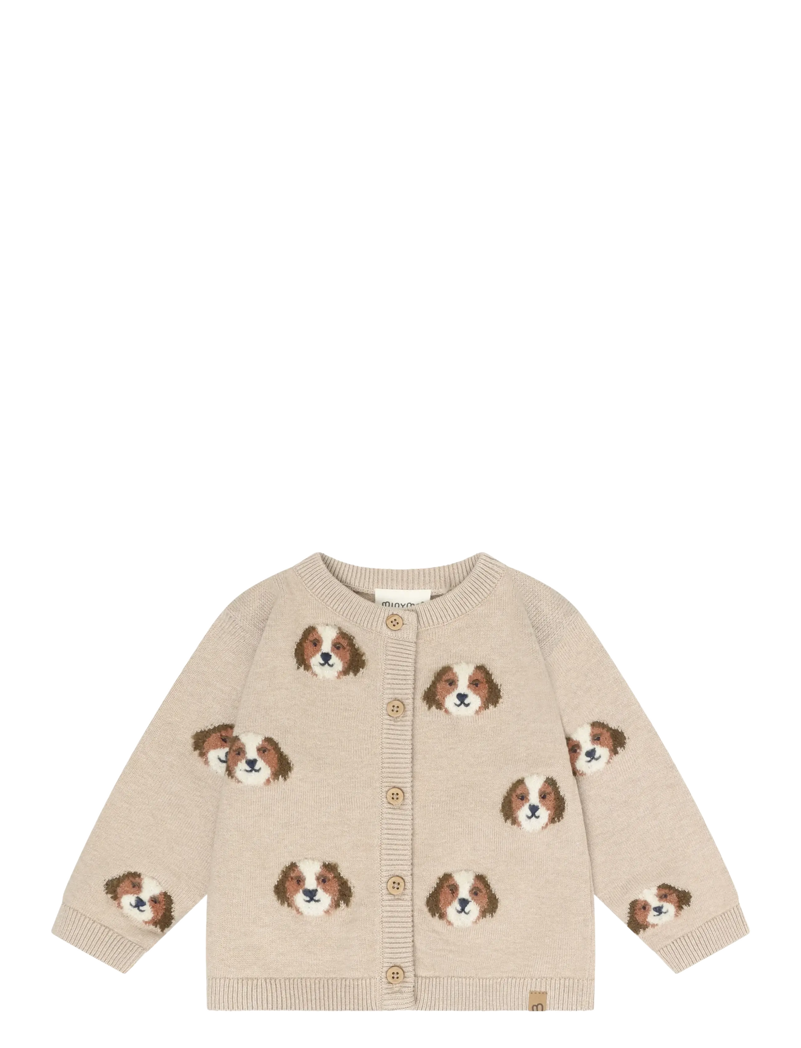 Minymo Cardigan Knit - Minymo - BEIGE MELANGE / beige