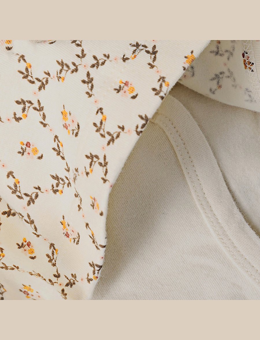 Minymo - Body Dress LS AOP - seedpearl - 3