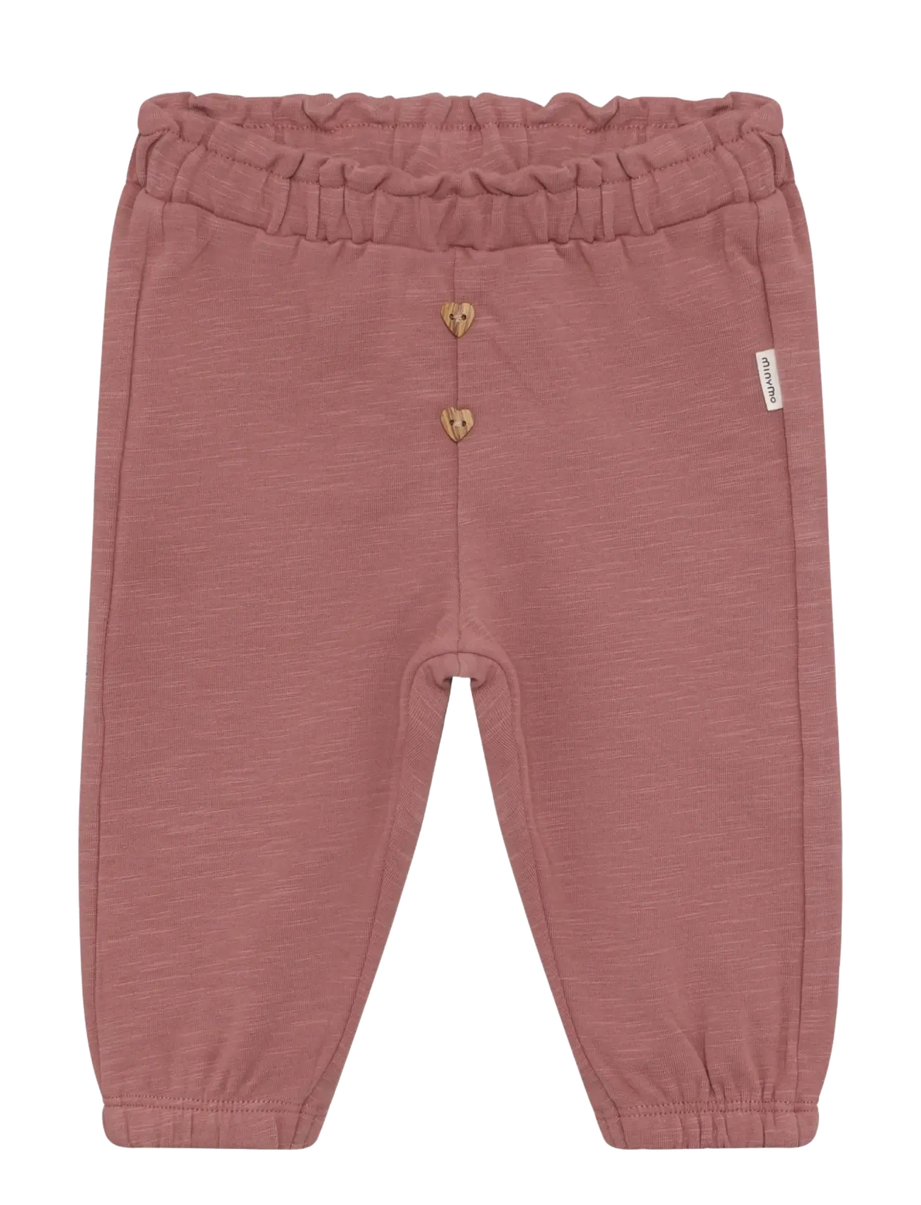 Minymo Pants Sweat - Sweatpants - BURLWOOD / pink/rose