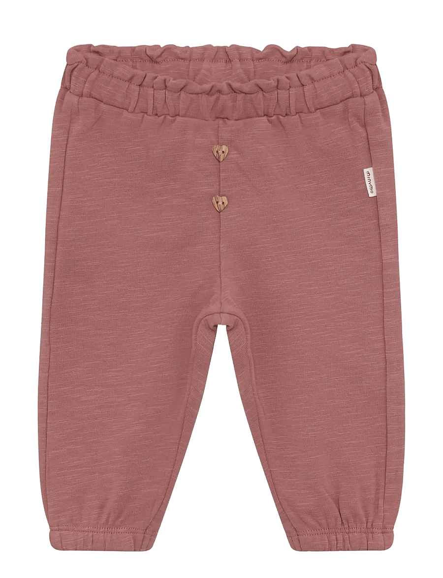 Minymo - Pants Sweat - sweatpants - burlwood - 0