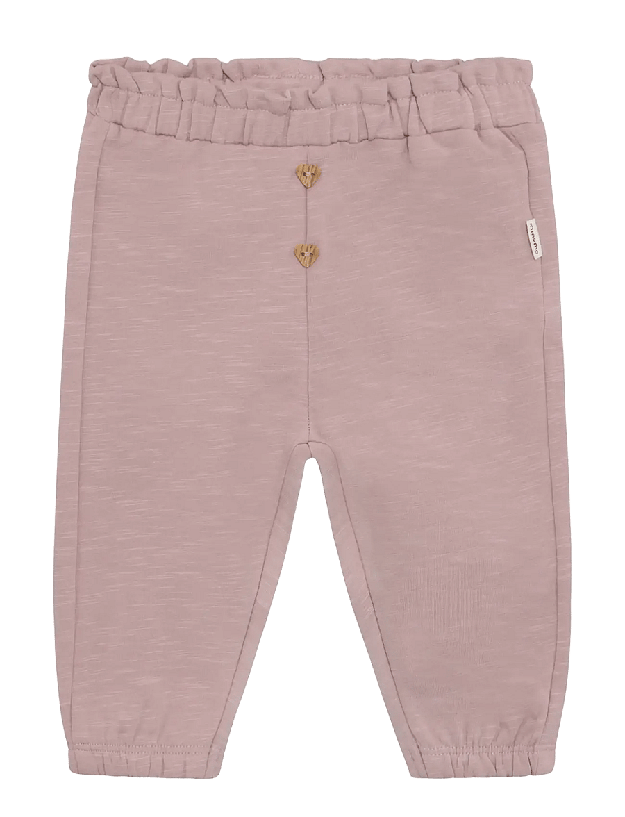 Minymo - Pants Sweat - sweatpants - fawn - 0