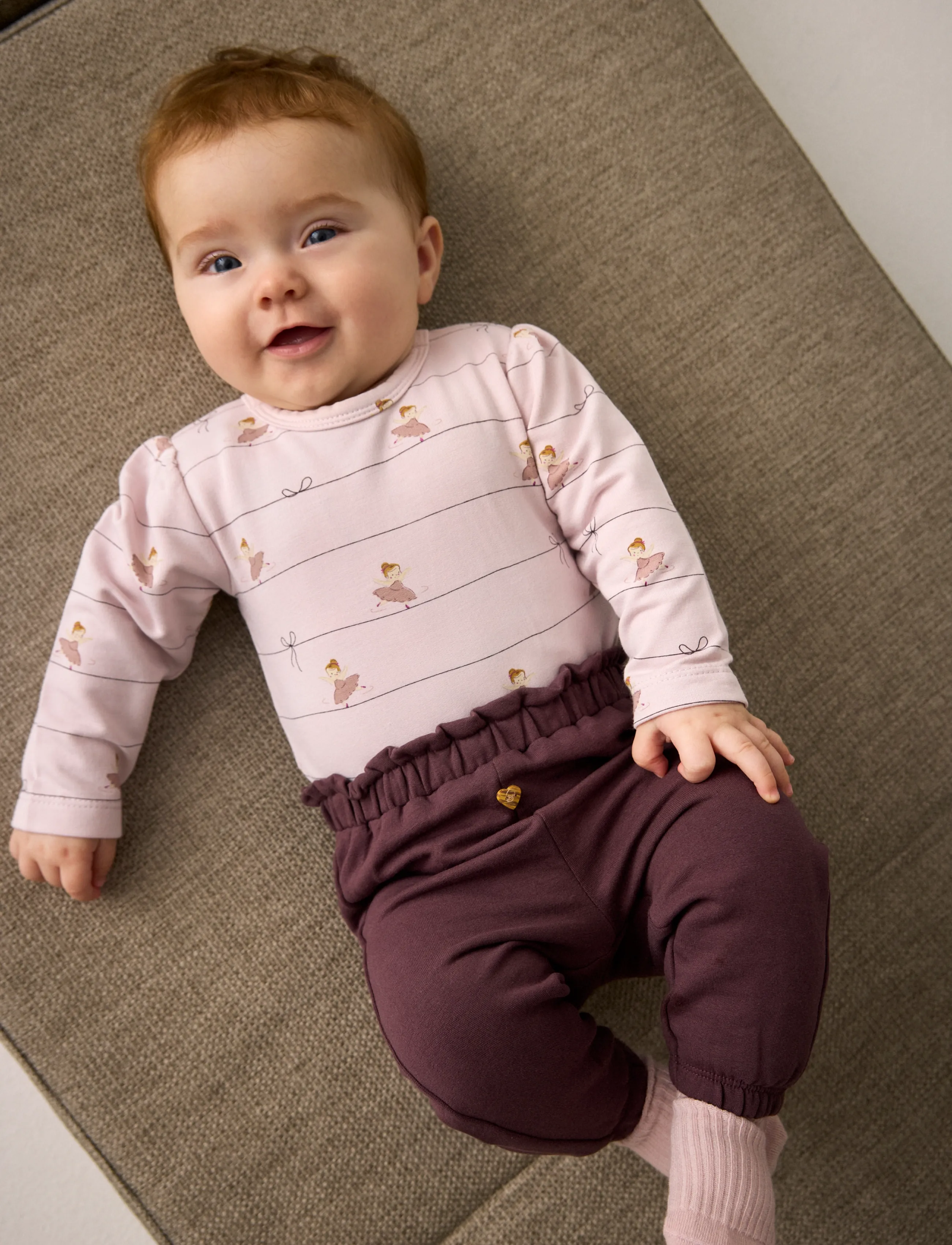Minymo Pants Sweat - Hosen - HUCKLEBERRY / burgundy