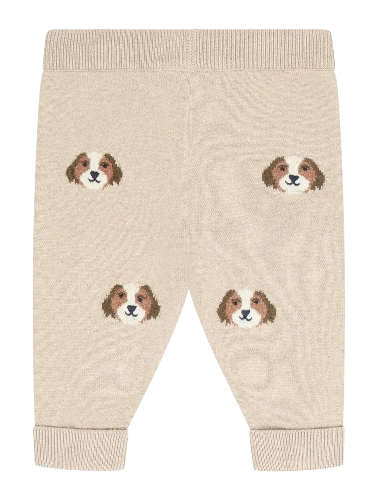 Minymo - Pants Knit - beebipüksid - beige melange - 2