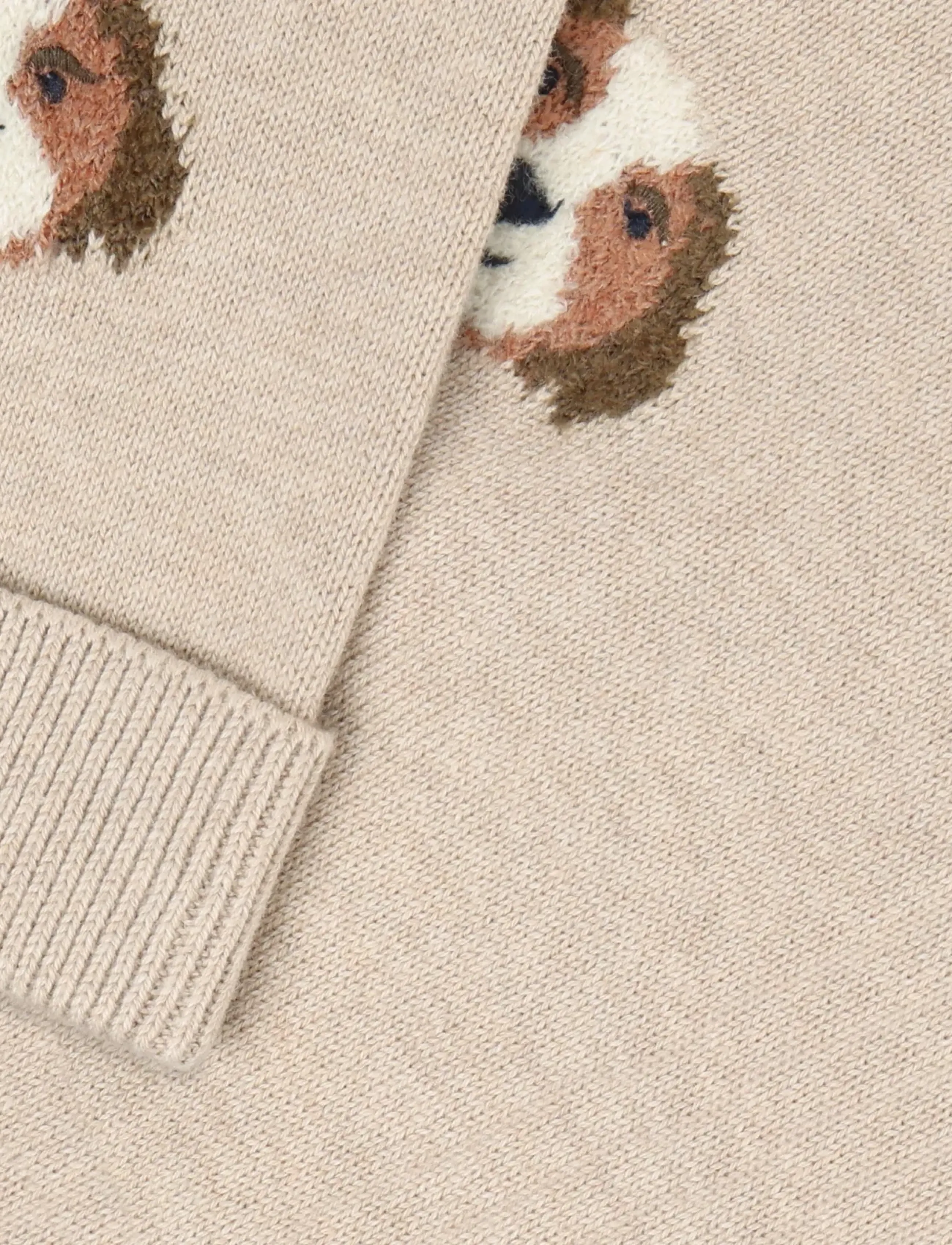 Minymo - Pants Knit - beebipüksid - beige melange - 3