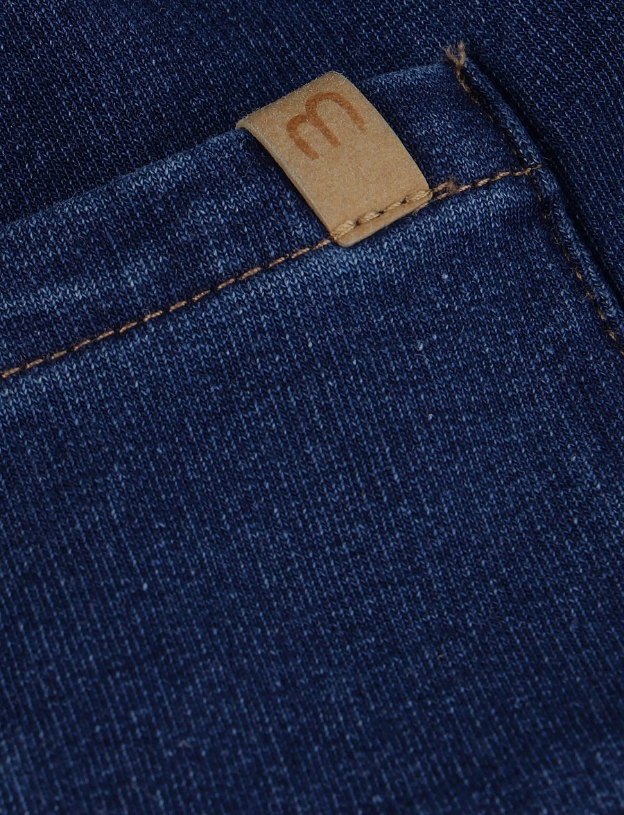 Minymo - Pants Sweat Denim - jogginghosen - dark sapphire - 2