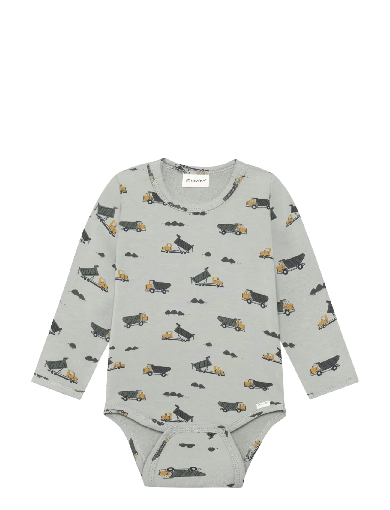 Minymo Body LS AOP Sweat - Minymo - SHADOW / grey