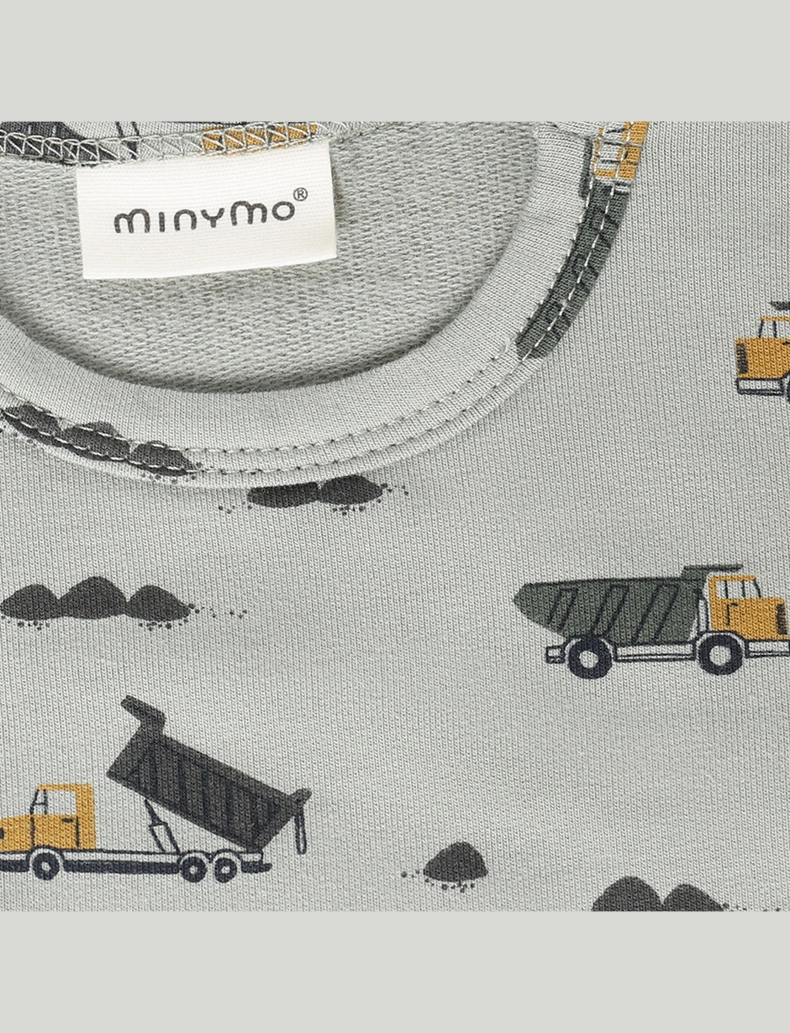 Minymo - Body LS AOP Sweat - shadow - 2