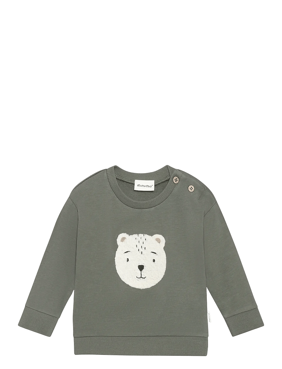 Minymo - Sweatshirt LS - dressipluusid - beetle - 1