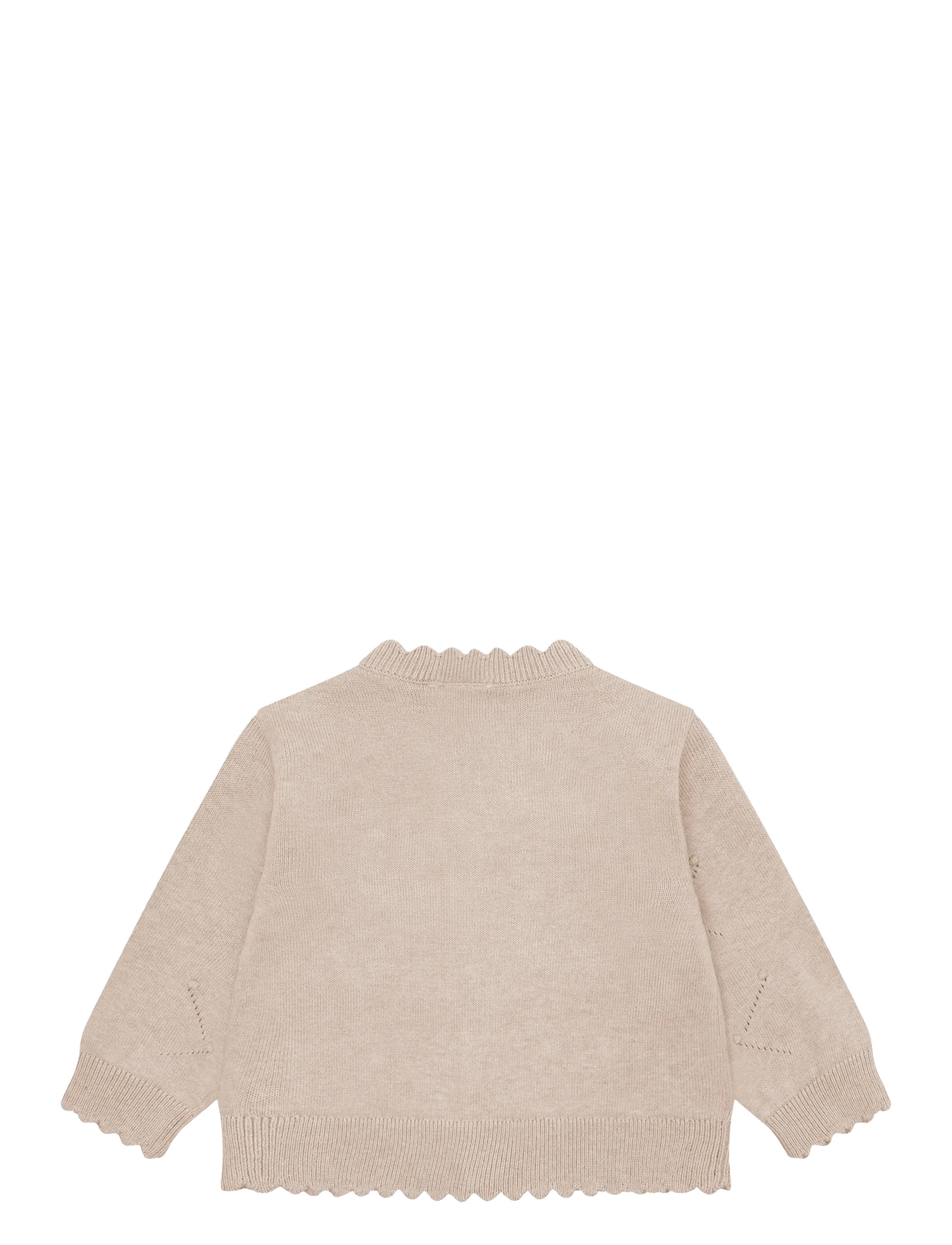 Minymo - Cardigan Knit - beige melange - 1
