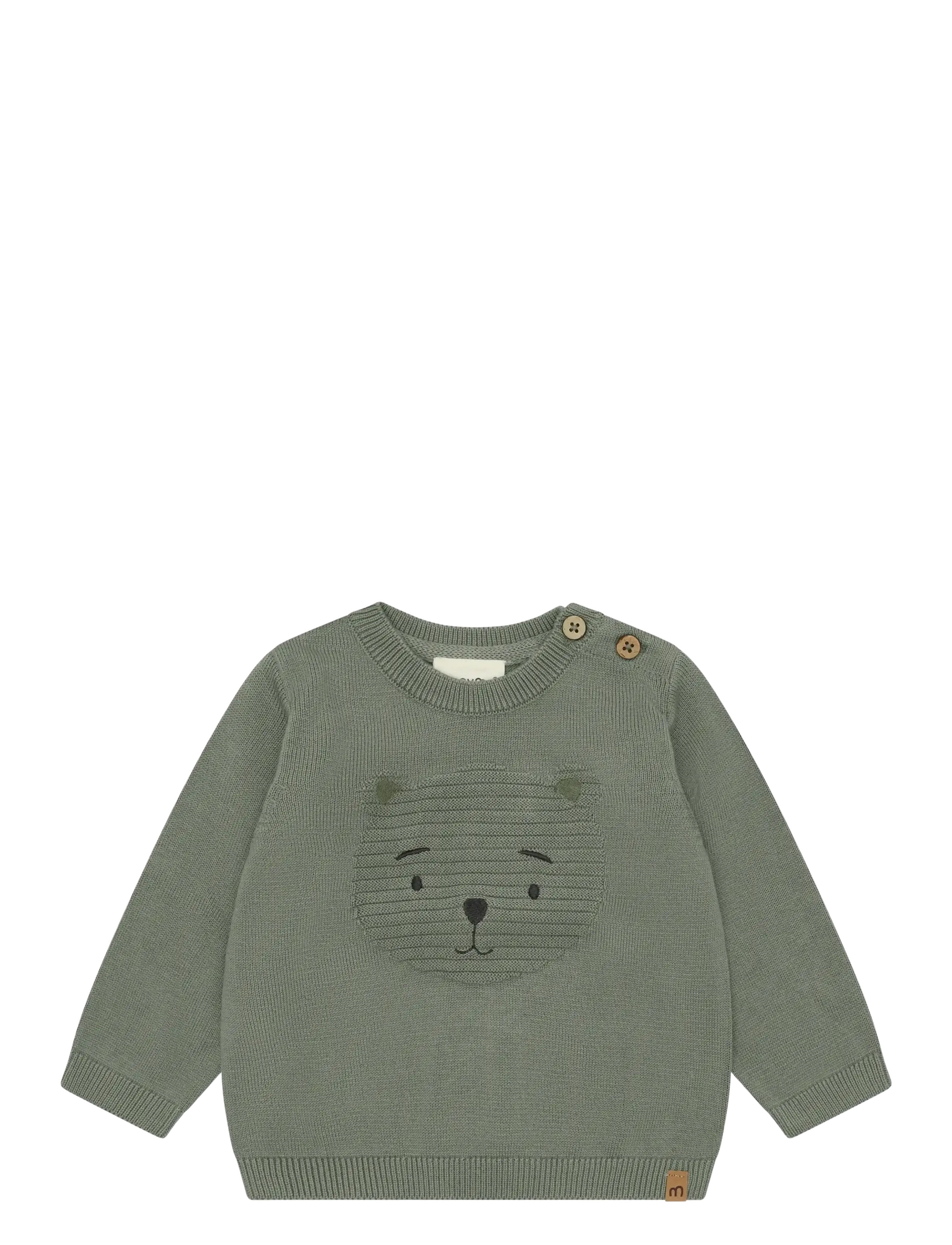 Minymo Pullover Knit - Minymo - SHADOW / khaki/green